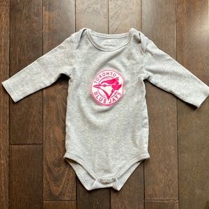 Toronto Blue Jays Girl Diaper Shirt 18-24 months (long sleeve)